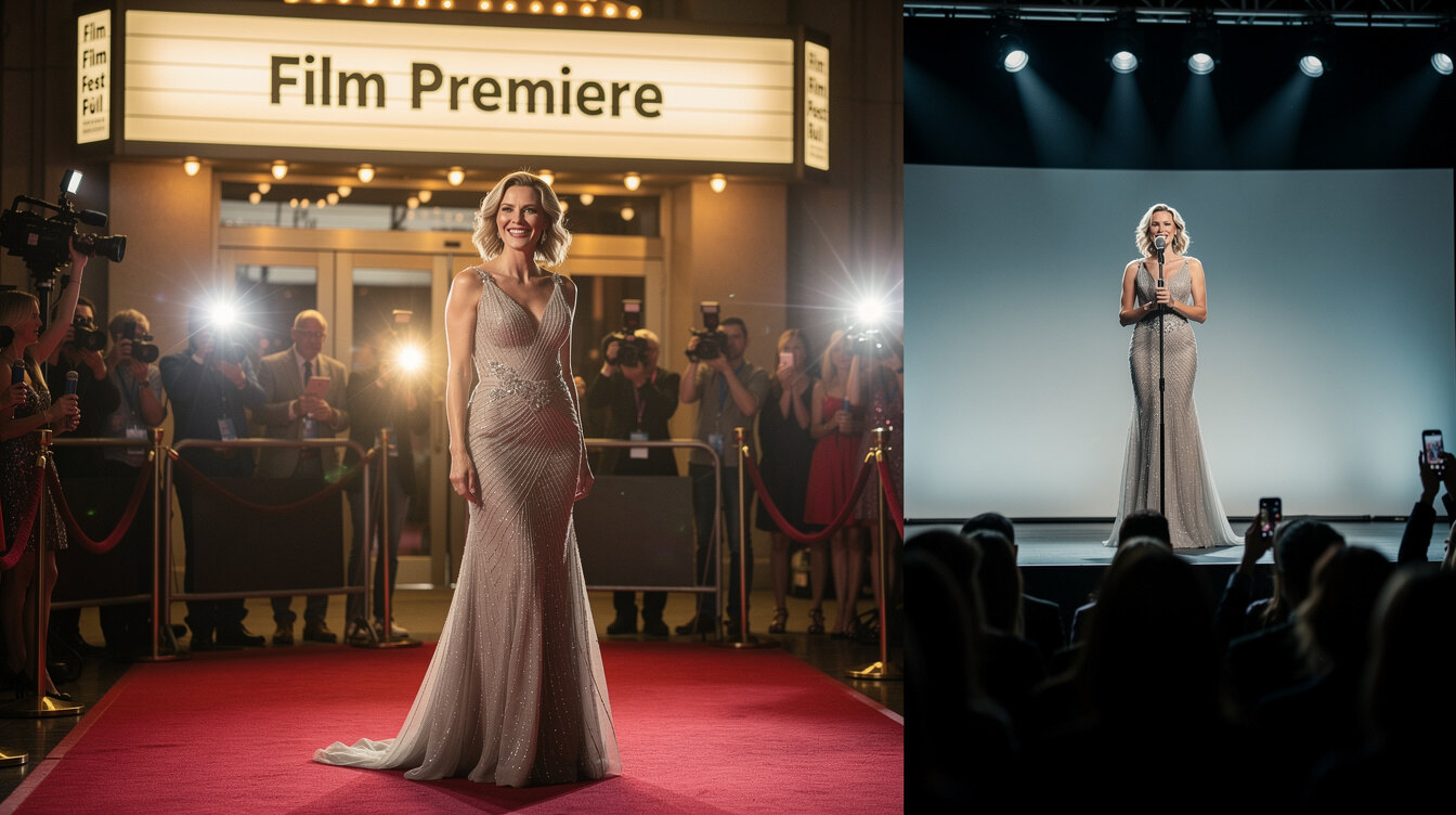 actress red carpet premiere