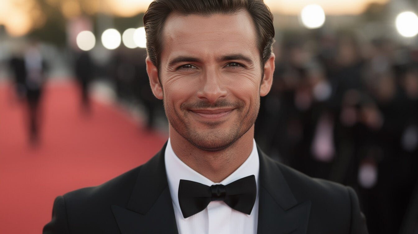 handsome actor close up