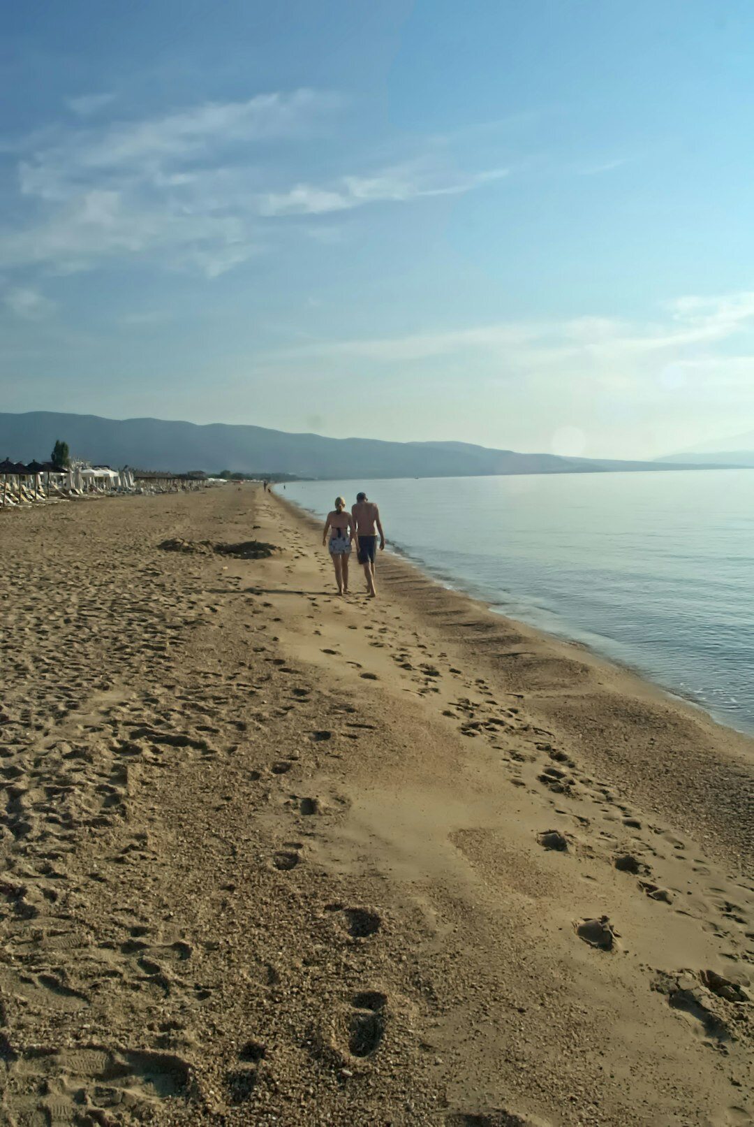 romantic beach walk