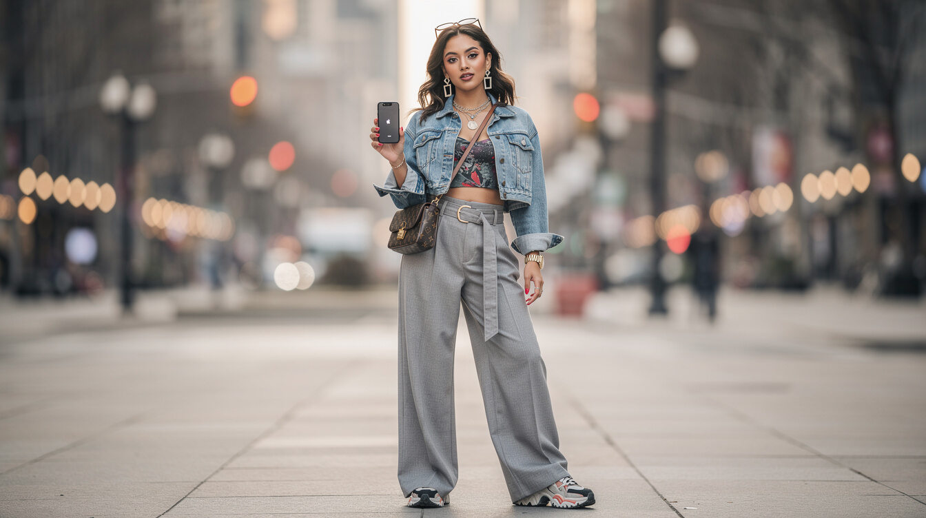 woman with unique fashion style